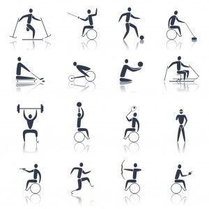 Disabled Sports Icons Black